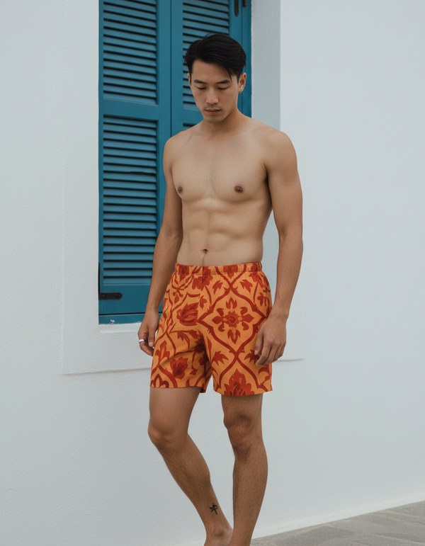 Men's Ottoman Tile Swim Trunks