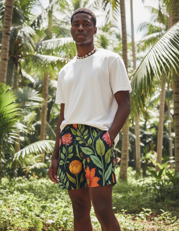 Lush Green Verdant Swim Trunks
