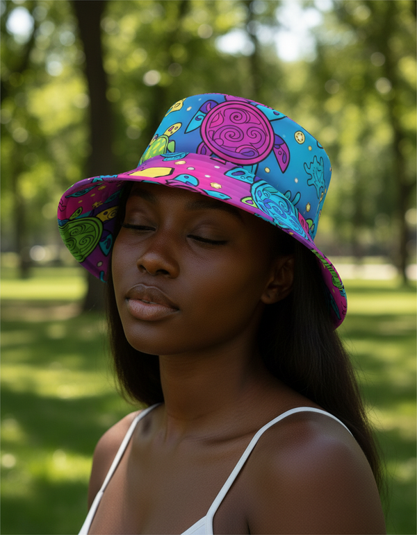 Coral Bucket Hat bikini — Dripper