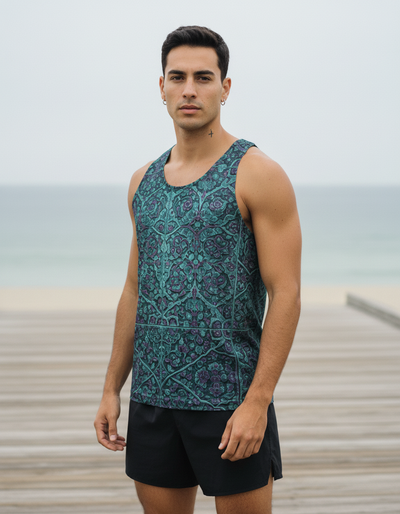 Men's Transformative Teal Bazaar Tank Top tank top