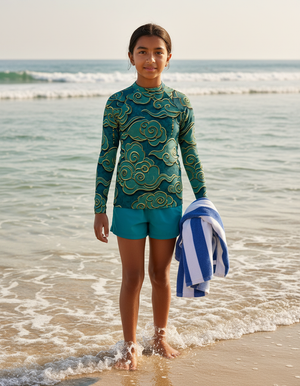 Alexandrite Zephyr Youth Rash Guard Youth Rash Guard — Dripper