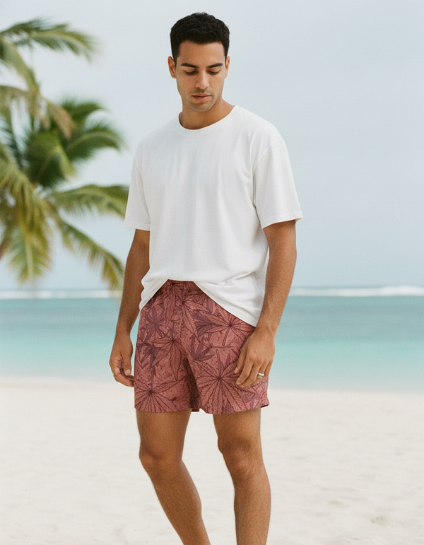 Men's Japanese Asanoha Swim Trunks