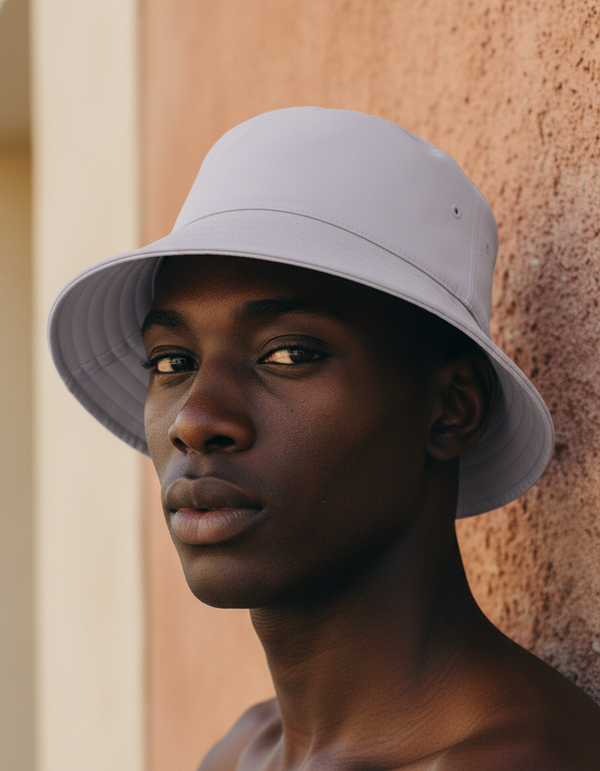 Bucket Hat in Lavender Gray