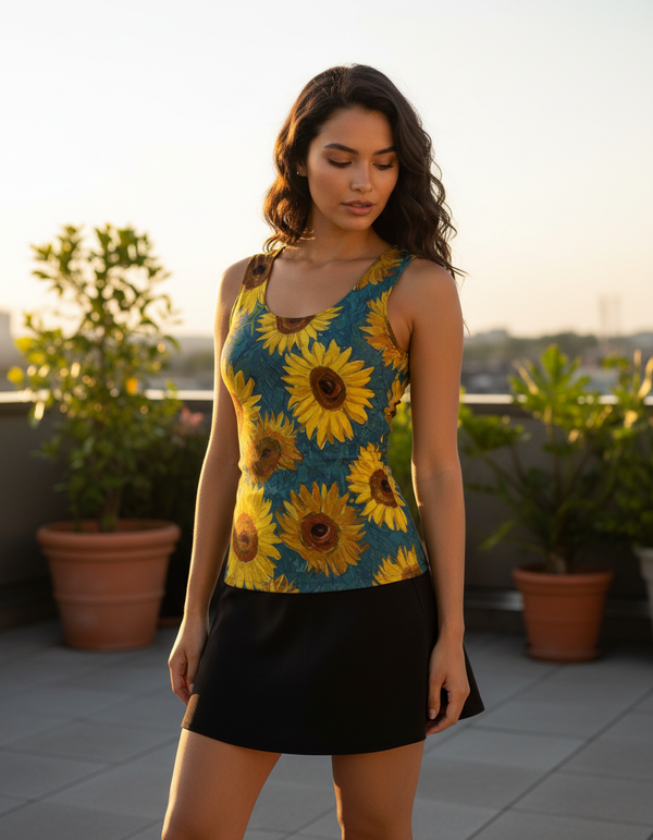 Celestial Wave Aurora Tank Top
