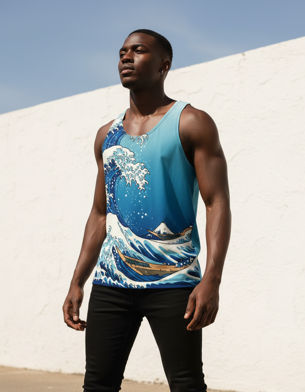 Sakura Tank Top Men's Tank Top — Dripper
