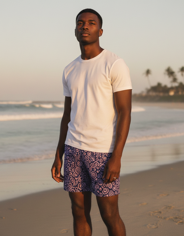 Men's Batik Collection Swim Trunks