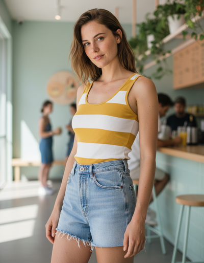 Women's Yellow Drift Tank Top tank top