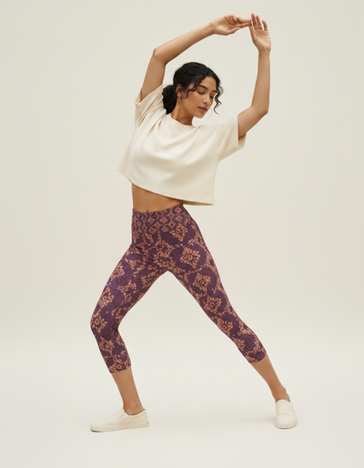 Dusty Rose Boca Capri Yoga Leggings capri yoga leggings