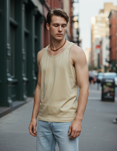 Men's Raw Silk Tank Top tank top