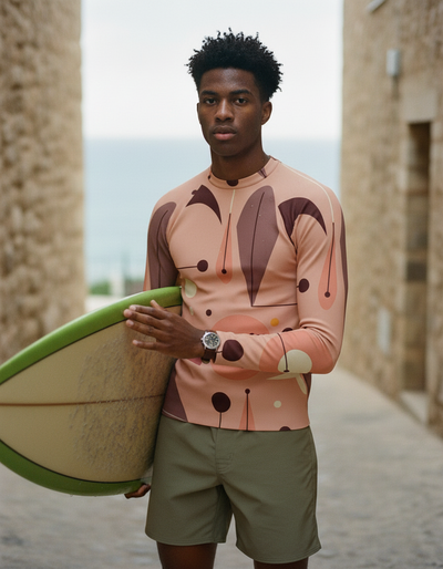 Men's Tea Rose rash guard