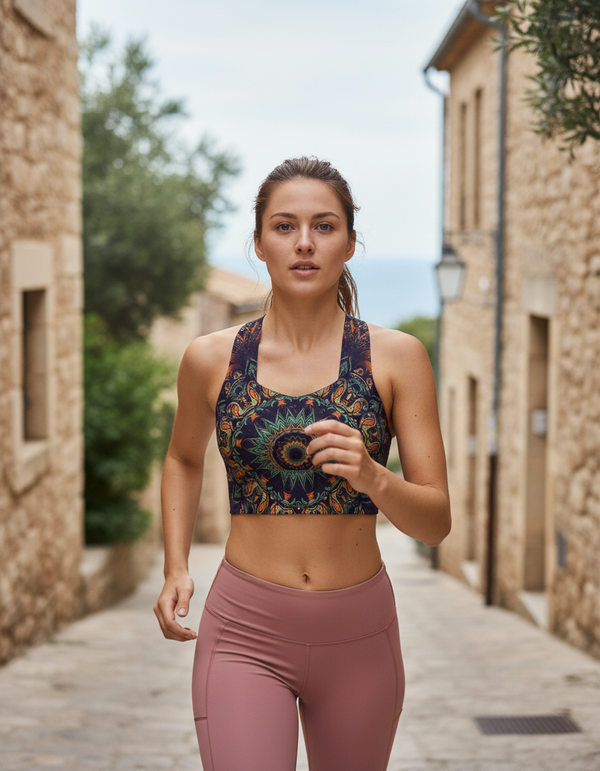 Boho Collection longline sports bras