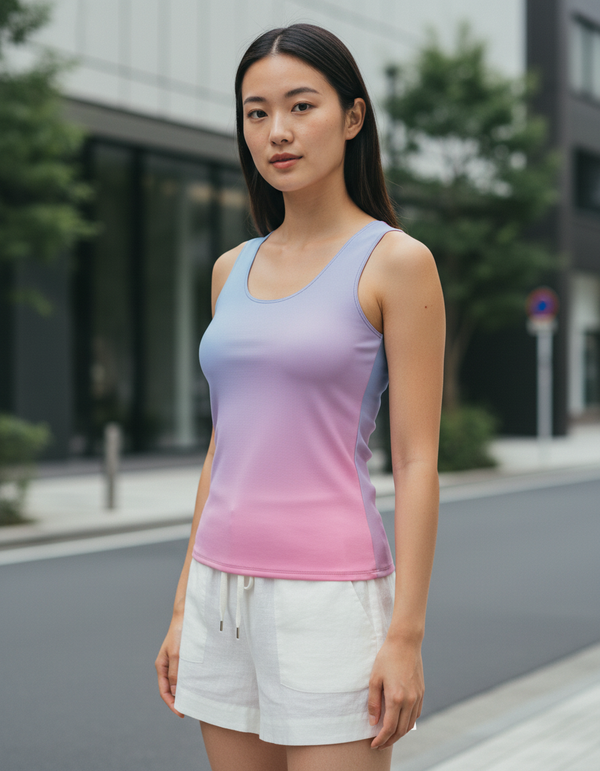 Tank Top in Coral Elysium