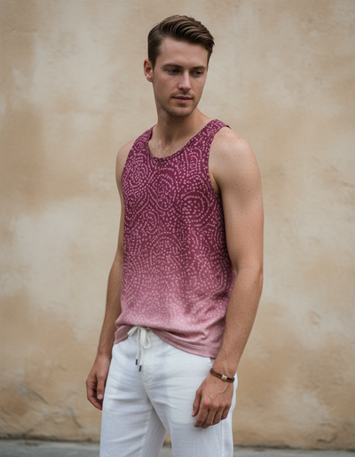 Men's Dusty Rose Gulab Tank Top tank top