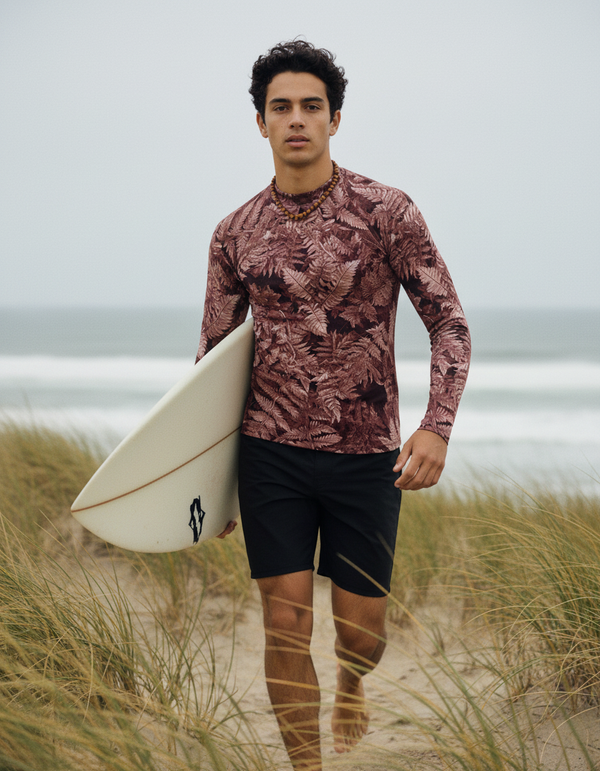 Rashguard in Tea Rose Verdant