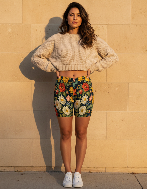 Women's Manet Floral Palette Short Shorts