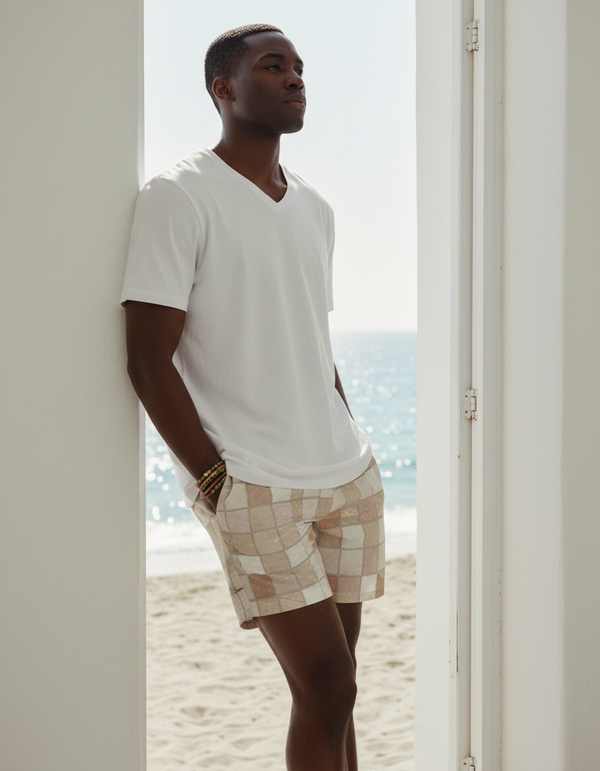 Men's Mosaic Tile Swim Trunks