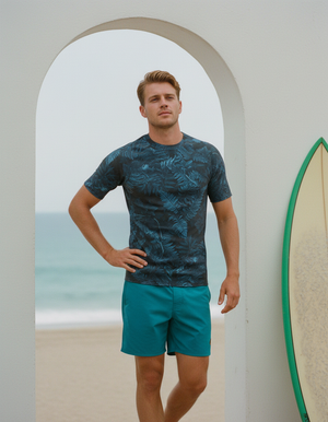 Men's Marina Verdant men's short-sleeve rashguards