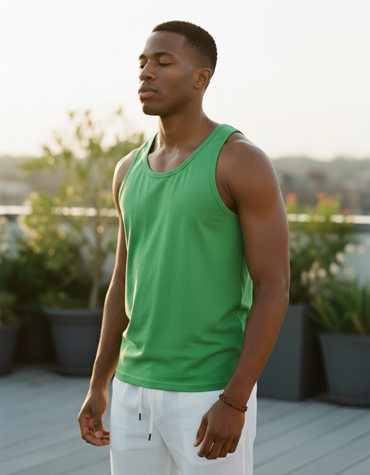 Parrot Green Tank Top Men's Tank Top — Dripper