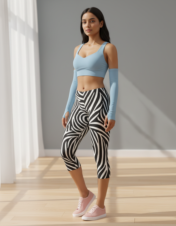 Glimmer Capri Leggings Capri Leggings — Dripper