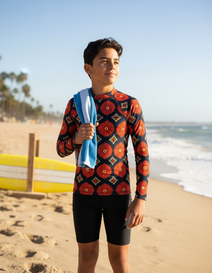 Youth Lava Falls Yuki youth rashguards