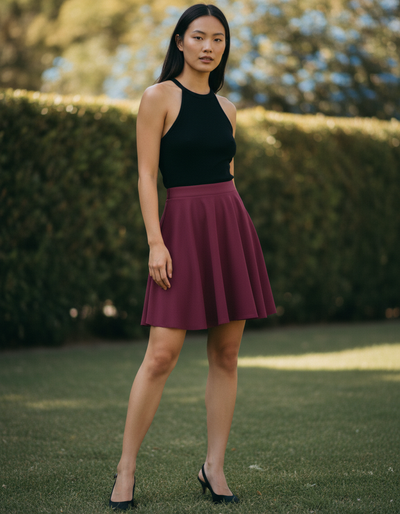 Amaranth Skater Skirt skater skirt