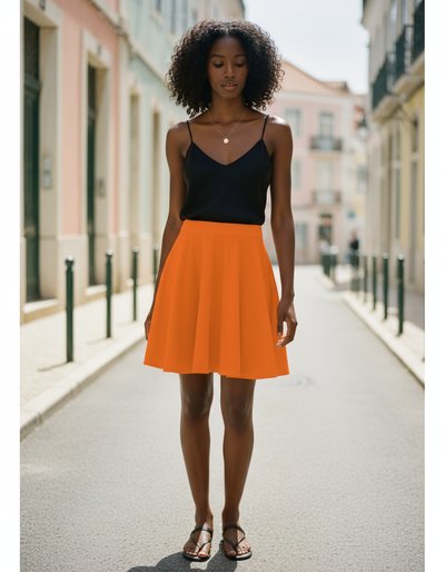 Hermès Orange Skater Skirt skater skirt