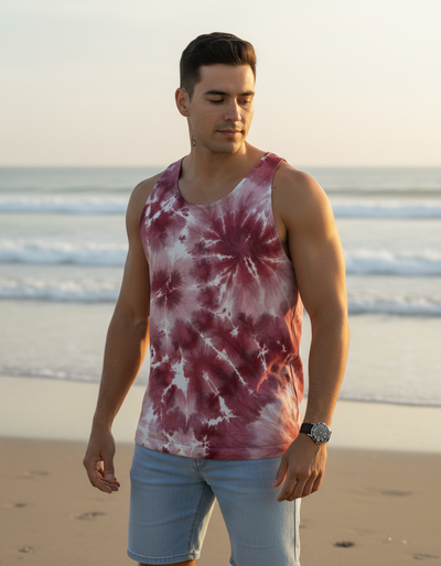 Men's Amaranth Nebula Tank Top tank top