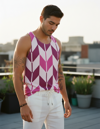 Men's Electric Fuchsia Kaze Tank Top tank top