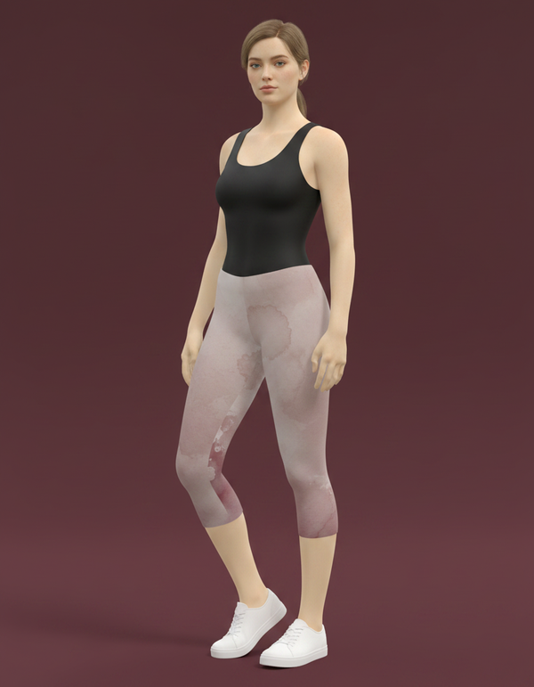 Leggings in Dusty Rose Mosaic