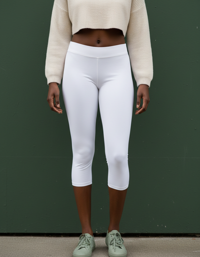 White Capri Leggings capri leggings