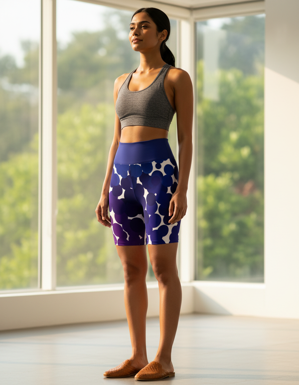 Polka Collection yoga shorts