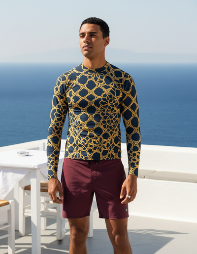 Men's Mosaic rash guard