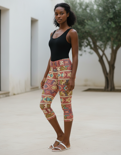 Tea Rose Estilo Capri Leggings capri leggings