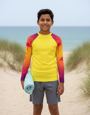 Coral Youth Rash Guard Youth Rash Guard — Dripper