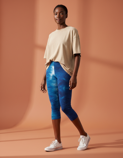 Indigo Capri Leggings capri leggings