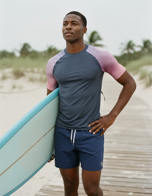 Men's Rhodonite Mosaic men's short-sleeve rashguards