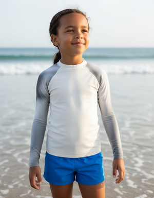 White Onyx Chroma Kids Rash Guard Kids Rash Guard — Dripper