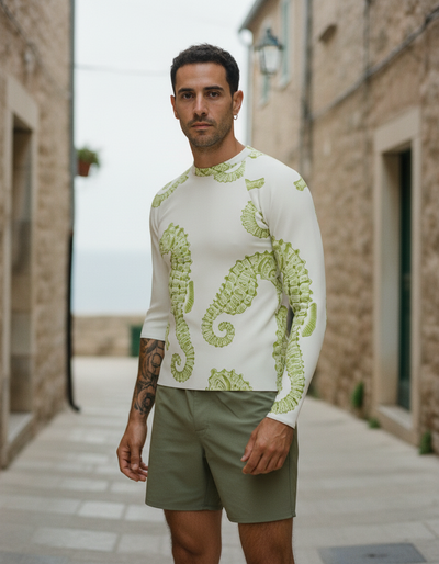 Men's Lime Abyss rash guard