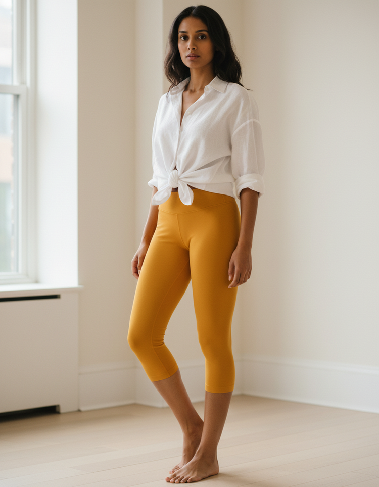 Marigold Capri Leggings Capri Leggings — Dripper