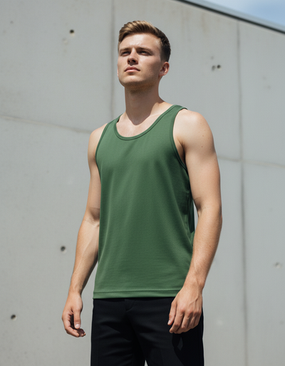 Men's Runway Emerald Fern Tank Top tank top