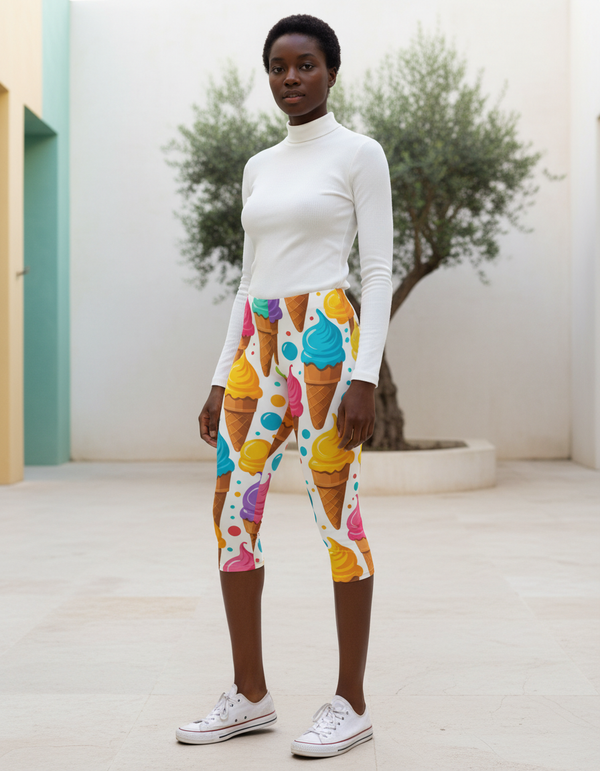 Sundae Capri Leggings Capri Leggings — Dripper