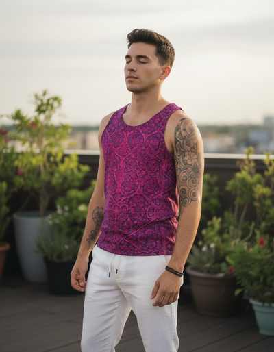 Men's Electric Fuchsia Bazaar Tank Top tank top