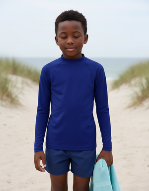 Navy Kids Rash Guard Kids Rash Guard — Dripper