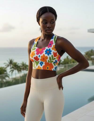 Blossom Longline Sports Bra longline sports bra