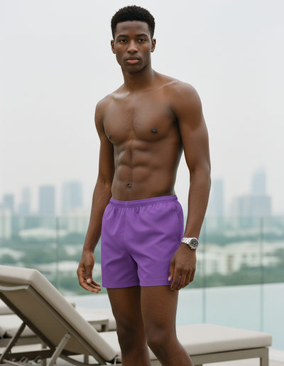 Violet Men's Swim Trunks swim trunks