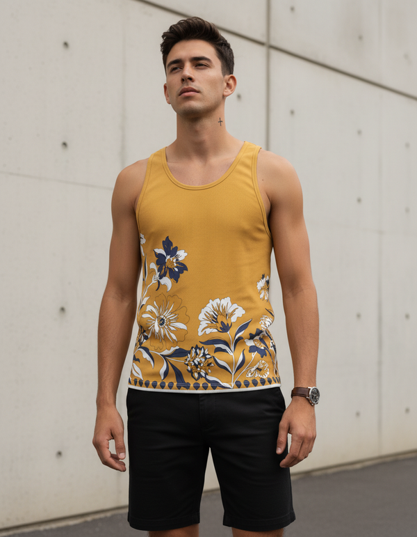 Silk Bloom tank tops