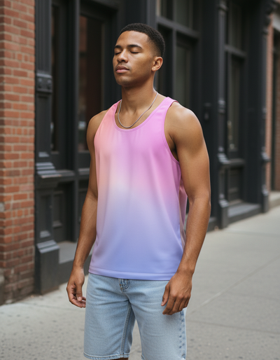 Men's Burnished Lilac Prism Tank Top tank top