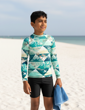 Youth Turquoise Zenith youth rashguards