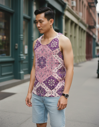 Men's Electric Fuchsia Minaret Tank Top tank top