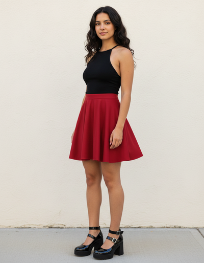 Carmine Skater Skirt skater skirt